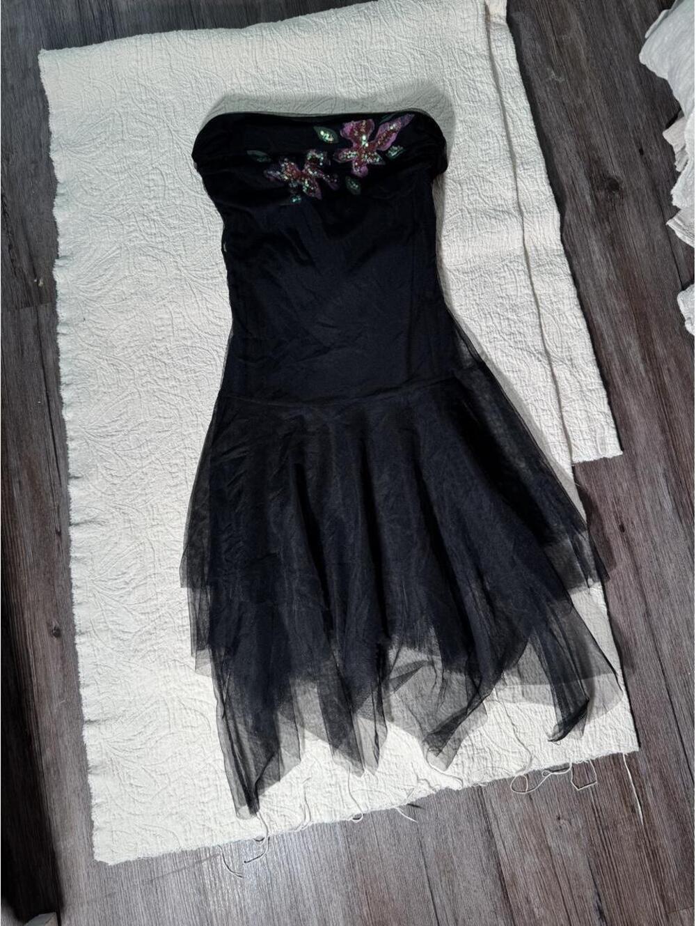 Women's Black and Purple Dress